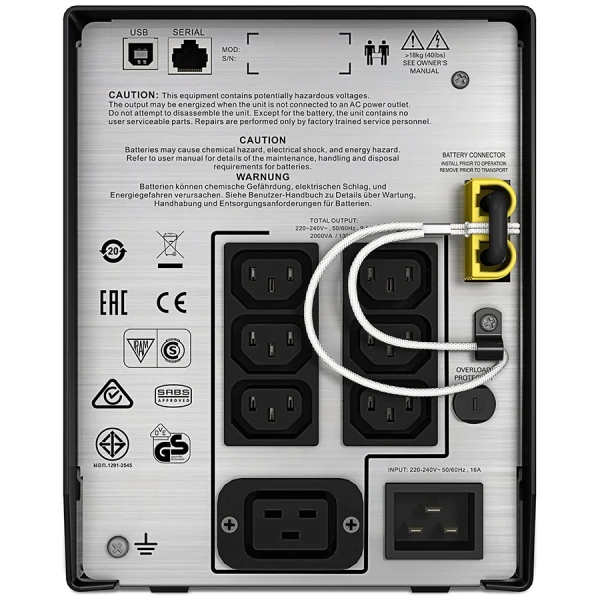 APC Smart-UPS C 2000VA LCD 230V  Intelligent and efficient network power protection from entry level to scaleable runtime. Ideal UPS for se