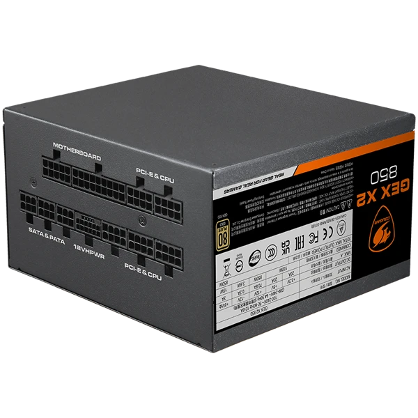 COUGAR GEXX2 1000 PSU,80 plus Gold, 1000W, Fully Modular, PCI-E 5.0 support ( CGR GEX X2 1000 ) 