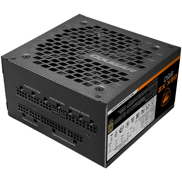 COUGAR GEXX2 1000 PSU,80 plus Gold, 1000W, Fully Modular, PCI-E 5.0 support ( CGR GEX X2 1000 ) 
