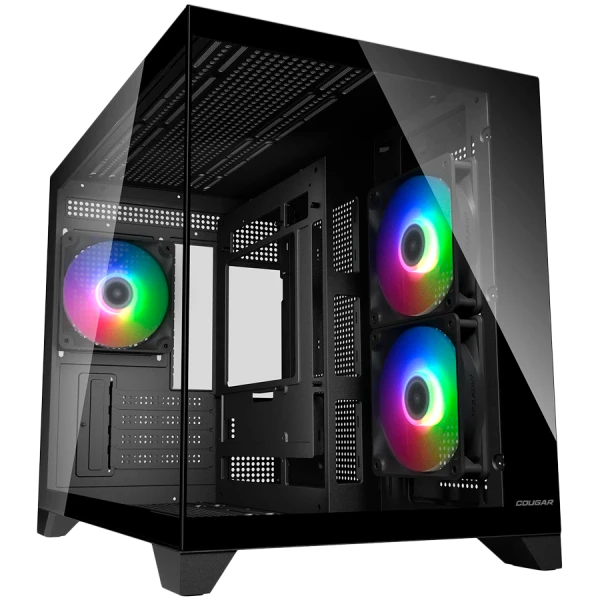 COUGAR FV150 Mini RGB PC Case, Mid tower, Black ( CGR-2QA6B-RGB ) 