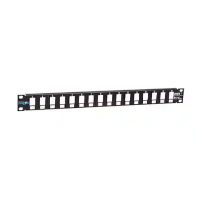 Patch panel 191U sa 16 slotova ,bez modula RAL9005 Mirsan MR.19P16P1U.01
