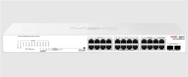 H3C Aolynk US110-24G2MF-HP Ethernet Switch, 24 x 1G p, PoE+