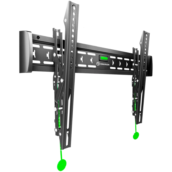 ONKRON Tilting TV Wall Mount for 43 to 85-inch Flat Panel TVs Digital Panels 68,2 kg, Black ( TM6-B ) 