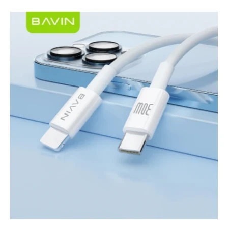 Bavin kabl 30W Type C na Ligtning bela - CB274 ( 90124 )