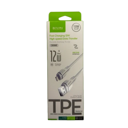 Bavin kabl 12W 1m type-A na lightning bela - CB385 ( 90130 )