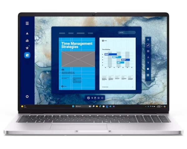 DELL Pro 16 16 inch FHD+ 300nits Core Ultra 7 255U 32GB 1TB SSD Backlit FP Win11Pro 3yr ProSupport 