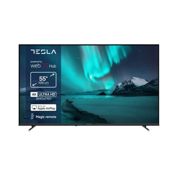 Televizor Tesla 55E655BUW Smart, LED, 4K UHD, 55''(140 cm), DVB-T-T2-C-S-S2