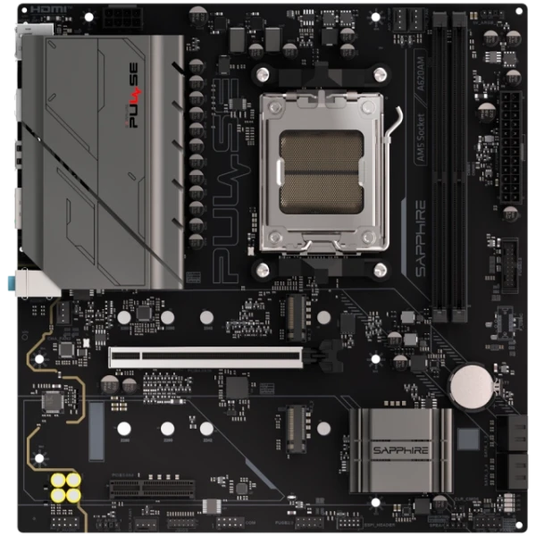 SAPPHIRE AMD PULSE A620AM Ryzen R3/R5, 2x DDR4, PCIE 4, 1x M.2 Gen4, 1x M.2 Gen3, LAN 1 Gbps, USB, MATX