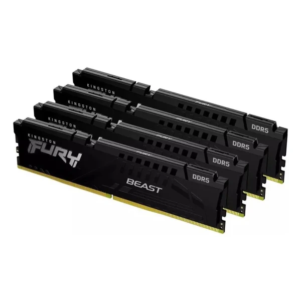 RAM DIMM DDR5 128GB (4x32) 5600MHz Kingston Fury Beast KF556C40BBK4-128
