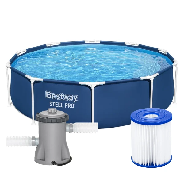 Bestway Steel Pro™ Frame Pool bazen sa metalnim ramom 305×76 cm set sa pumpom