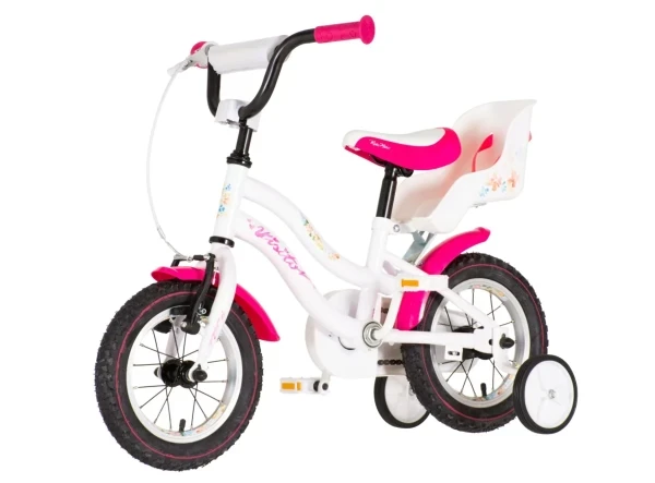 Bicikla Visitor Dog 12pomoćni točkićibelo-roza