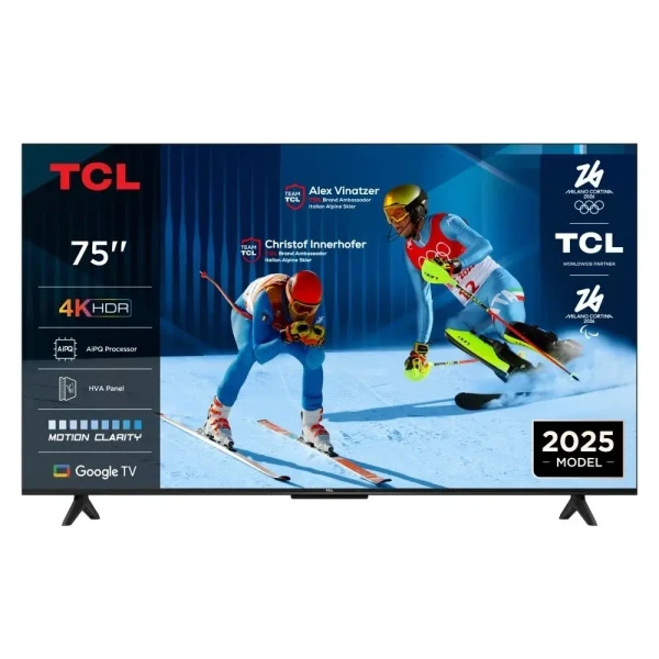 SMART LED TV 75 TCL 75V6C 3840x21604KUHD60HzDVB-T2CS2Google TV