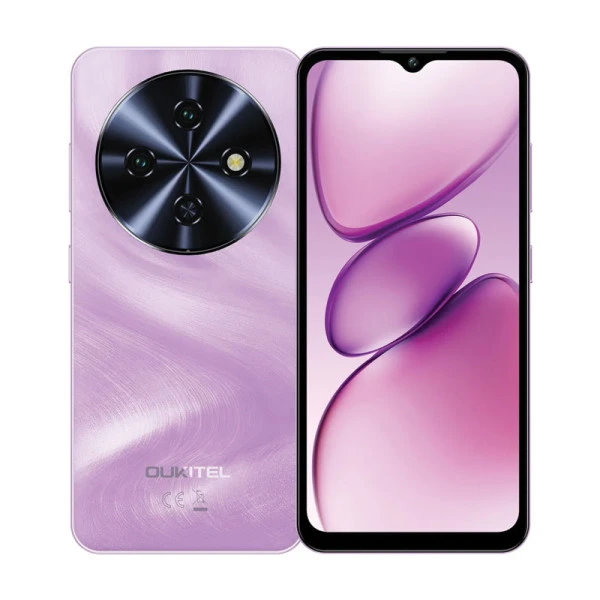 Oukitel C5 pink Smart phone4G/Quad-Core/6.52''HD/128GB/4+12GB/13M/5MP/5000mAh/Android 14 
