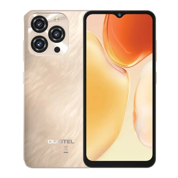Oukitel C3 gold Smart phone4G/Quad-Core/6.52''HD/128GB/4+12GB/13M/5MP/5000mAh/Android 14 