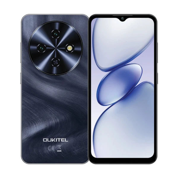 Oukitel C5 black Smart phone4G/Quad-Core/6.52''HD/128GB/4+12GB/13M/5MP/5000mAh/Android 14 