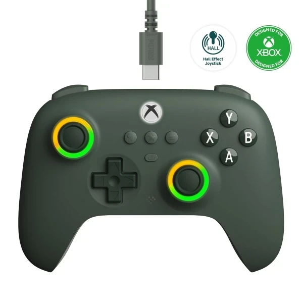 Gamepad 8BitDo Ultimate C XBOX HallEffectAUXRGBVibrationtype CDark Green