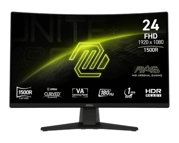 MSI 23.6 inča MAG 242C FHD 1920x1080 180Hz AdaptiveSync zakrivljeni gaming monitor 