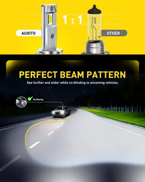 AUXITO H11 LED sijalice 6500K 13000lm CANBUS H8 H9 H11 DD-M6S-H11