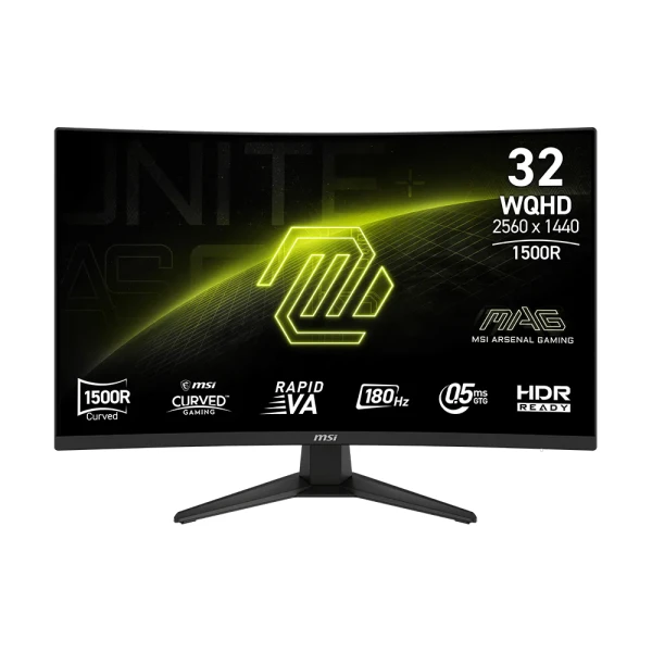 MSI 32 inča MAG 321CQF E18 WQHD 2560x1440 180Hz FreeSync zakrivljeni gaming monitor 