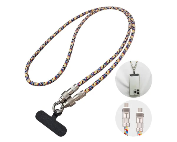 FAST ASIA Kabl TIP C na TIP C 1.20m,(za nošenje oko vrata) šareni 