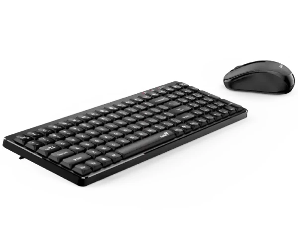 GENIUS LuxeMate Q8100 Wireless USB US crna tastatura + miš 