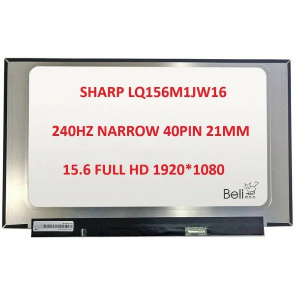 LED ekran za laptop 15.6 SLIM 40pin narrow 21mm FHD IPS KRAĆI bez kacenja 240hz