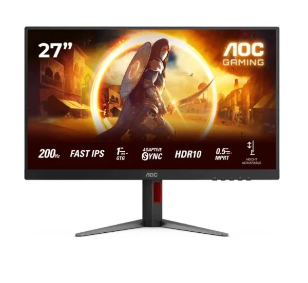 Monitor AOC 27G4HA 27''IPS1920x1080200Hz1ms GtGHDMIx2,DPGsyncPivot,visina