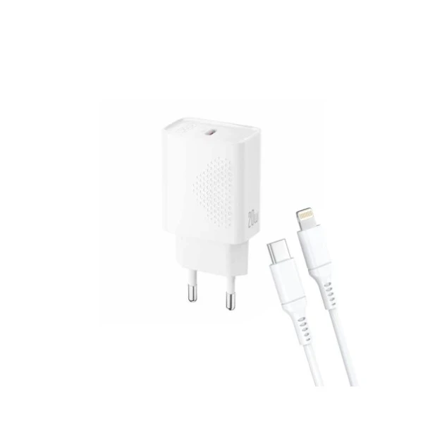 Kućni punjač XO L160 fast 20W Type C + lightning kabal