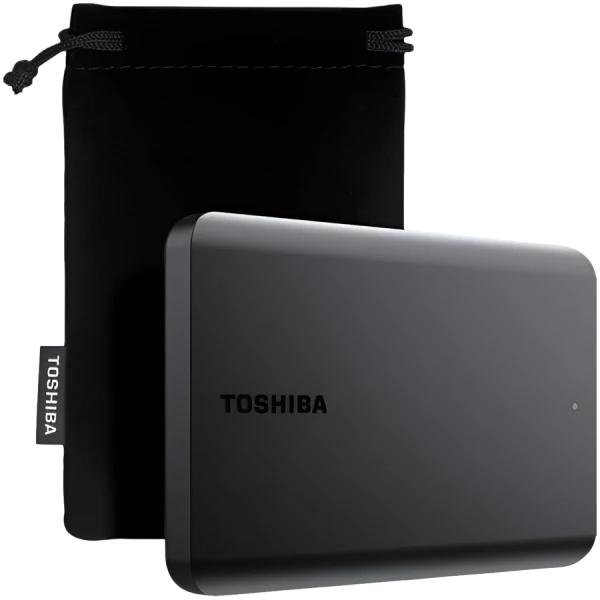 Toshiba External Hard Drive Canvio Basics Excl (2.5 '' 1TB, USB3.2 Gen 1, Black) ( HDTB510MK3AA ) 