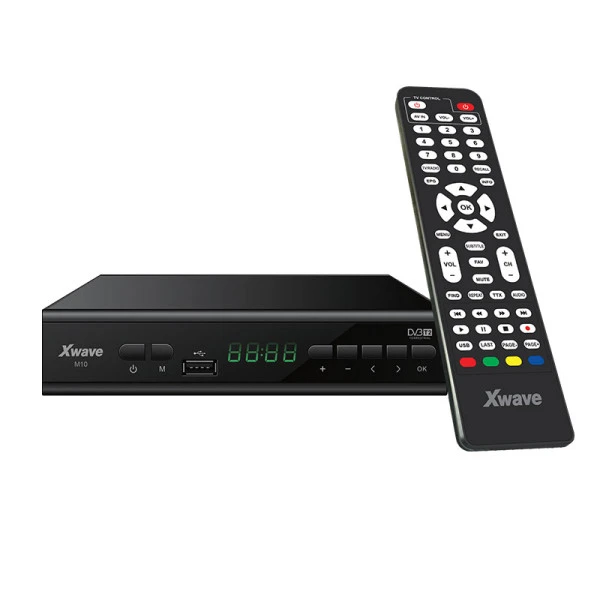 Xwave M10 DVB-T2 Set Top Box,LED,scart,HDMI,RF in-out,USB,media player,metalno kućište 