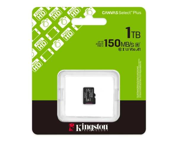 KINGSTON Memorijska kartica U1 V10 SDXC 1TB Canvas Select Plus G3 150R A1 SDCS31TBSP 