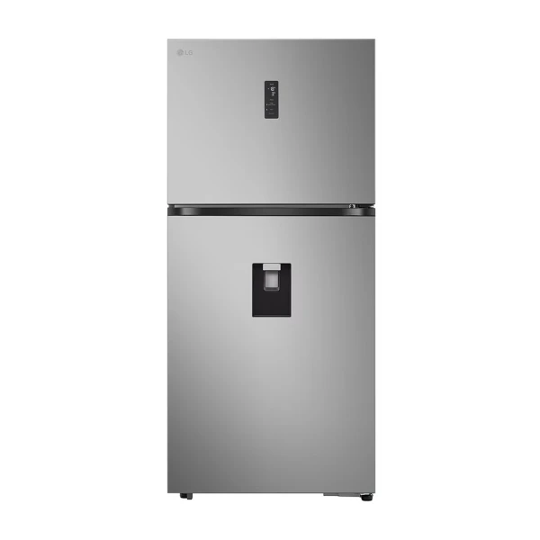 Kombinovani frižider sa gornjim zamrzivačem, DoorCooling+™ tehnologija, ThinQ™, Dispanzer za vodu, LED ekran,kapacitet 609L, E klasa, 831 x