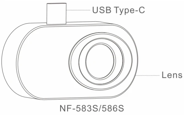 TERMALNA KAMERA, NOYAFA NF-583S  USB C