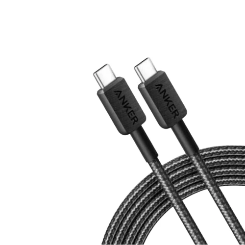 ANKER 322 TypeC na TypeC kabl pleteni 1.8m CRNI
