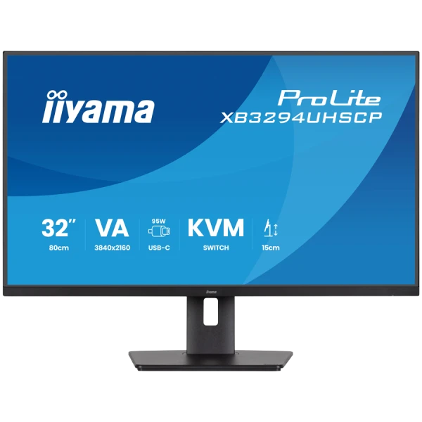 Iiyama PROLITE XB3294UHSCP-B1 LED monitor 31.5 3840 x 2160 4K 60 Hz VA 400 cd  3000 2 ms HDMI DP USB-C SPEAKERS BLACK ( XB3294UHSCP-B1 ) 