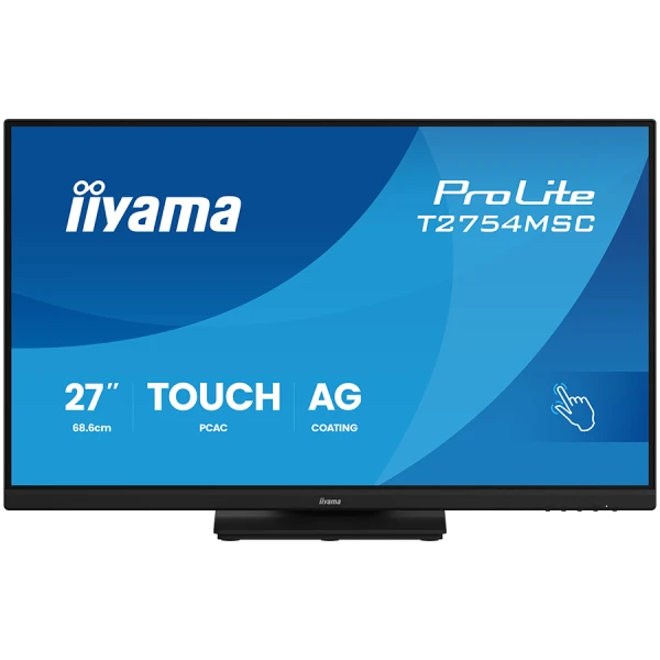 IIYAMA Monitor TOUCH T2754MSC-B2AG InCell PCAP 10pt touchscreen IPS 1920x1080 83Hz, 16:9, 300cd, 1000:1, 4ms, landscape, face-up ( T2754MSC