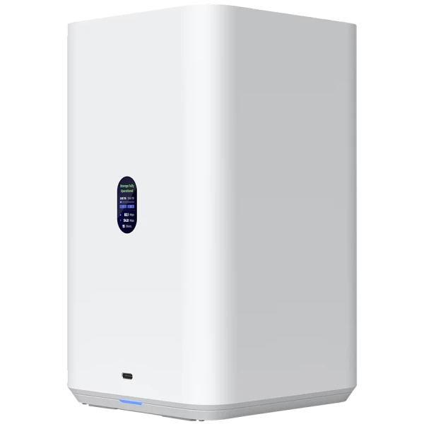 Ubiquiti UniFi  UNAS-2-W-EU Network Attached Storage with (2) 3.5inch HDD bays, 2.5 GbE networking, USB-C connectivity, and an included PoE