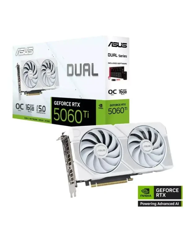 Grafička karta Asus DUAL RTX5060 8GB DDR7 128bit 3XDP HDMI- bela