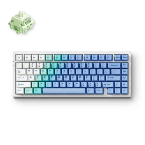 Bežična gaming tastatura MCHOSE G75 Pro Artic Snow Matcha Latte switch Mehanical