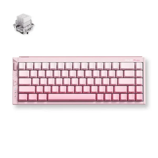 Gaming tastatura MCHOSE Ace 68 Turbo Peachy Pink Mount Tai Magnetic switch