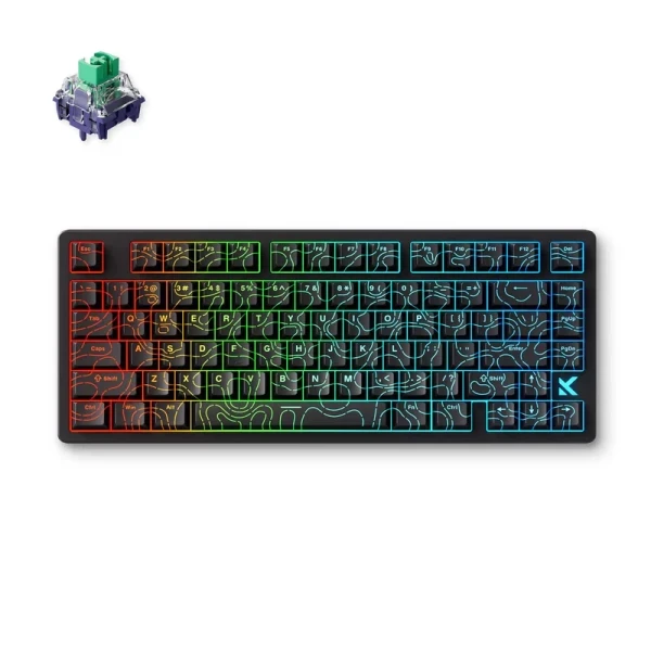 Gaming tastatura MCHOSE Jet 75 Black Topographic KailH Magtetic God switch