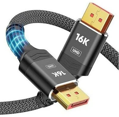 E-Green Kabl DisplayPort 2.1 M M 16K 80Hz 2m, crni