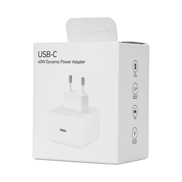 Kucni punjac PD Fast charger 40W za iPhone 17 CE beli