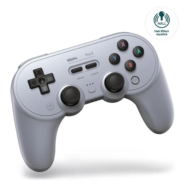 Bežični gamepad 8BitDo Pro 2 BT 2.4Ghz Multi platform Vibracija Hall Effect TMR Gray