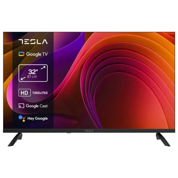 SMART LED TV 32 Tesla 32E655BHS 1366x768 HD Ready DVB-T2 S2 C frameless googleTV