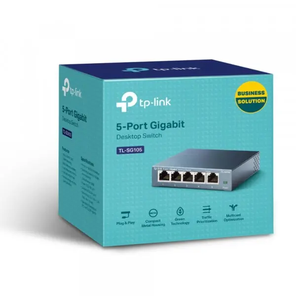 Tenda SG105 5-port Gigabit 10/100/100Mb/s desktop/ zidni svic