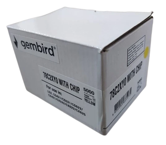 Toner Gembird 78C2XY0 zam. kaseta za Lexmark Yellow 5k (sa cipom)