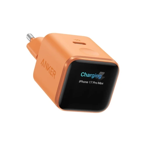 ANKER Nano kućni punjač sa ekranom 45W, Type C, narandžasti