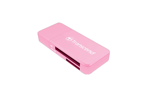 Card reader, Mini F5, USB3.0, SD/MicroSD SDHC/SDXC/UHS-I, Pink ( TS-RDF5R ) 
