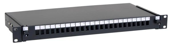 Safewell Patch panel 24 Simplex SC sa kasetom, bez modula, crni